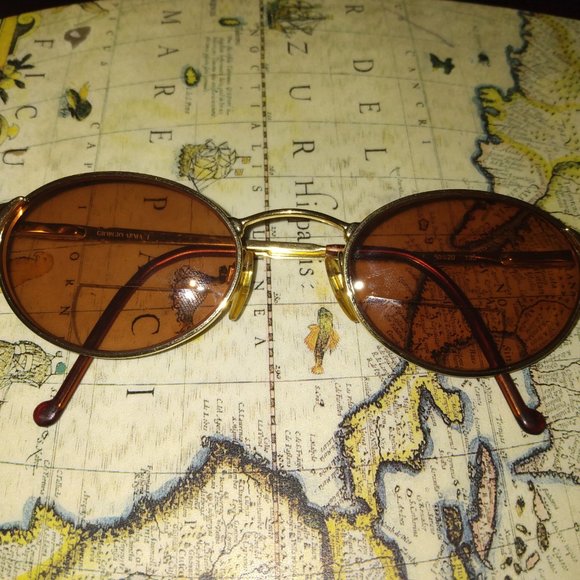 ❤️GIORGIO ARMANI GOLD Sunglasses Frames Only / No Lenses main image 7